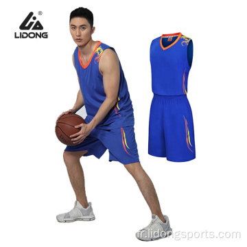 Sublimation Personnaliser le logo Dernier maillot de basket-ball de conception